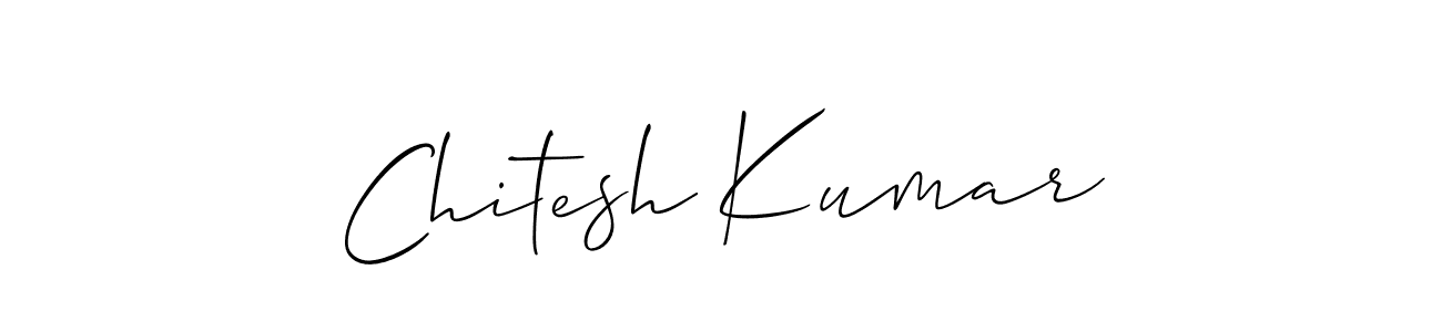 Make a short Chitesh Kumar signature style. Manage your documents anywhere anytime using Allison_Script. Create and add eSignatures, submit forms, share and send files easily. Chitesh Kumar signature style 2 images and pictures png