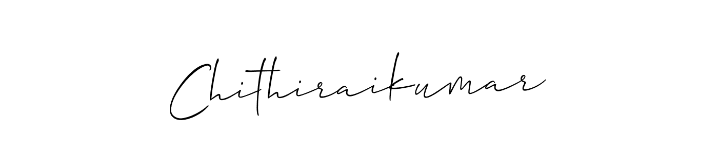 Design your own signature with our free online signature maker. With this signature software, you can create a handwritten (Allison_Script) signature for name Chithiraikumar. Chithiraikumar signature style 2 images and pictures png