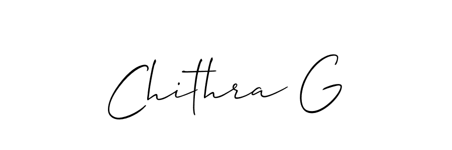 The best way (Allison_Script) to make a short signature is to pick only two or three words in your name. The name Chithra G include a total of six letters. For converting this name. Chithra G signature style 2 images and pictures png