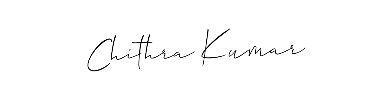 Create a beautiful signature design for name Chithra Kumar. With this signature (Allison_Script) fonts, you can make a handwritten signature for free. Chithra Kumar signature style 2 images and pictures png