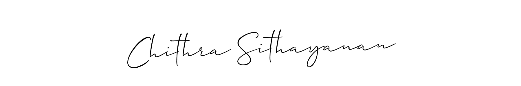 Also we have Chithra Sithayanan name is the best signature style. Create professional handwritten signature collection using Allison_Script autograph style. Chithra Sithayanan signature style 2 images and pictures png