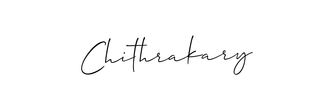 Create a beautiful signature design for name Chithrakary. With this signature (Allison_Script) fonts, you can make a handwritten signature for free. Chithrakary signature style 2 images and pictures png