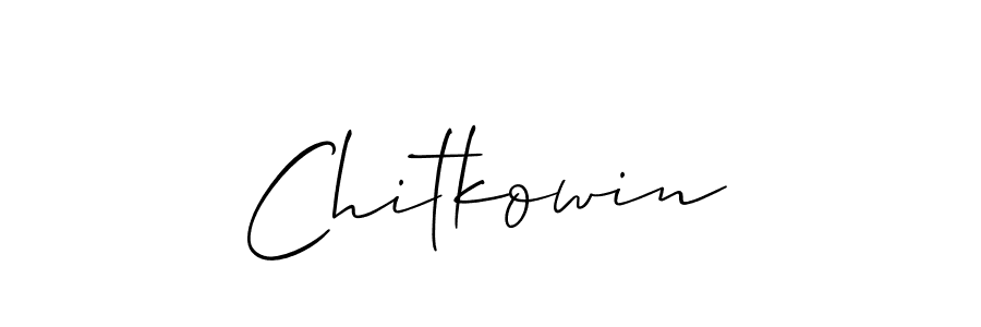 Chitkowin stylish signature style. Best Handwritten Sign (Allison_Script) for my name. Handwritten Signature Collection Ideas for my name Chitkowin. Chitkowin signature style 2 images and pictures png