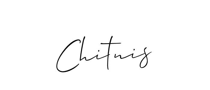 How to make Chitnis name signature. Use Allison_Script style for creating short signs online. This is the latest handwritten sign. Chitnis signature style 2 images and pictures png