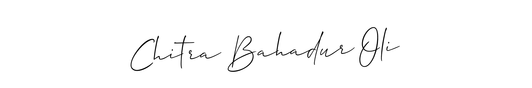 Once you've used our free online signature maker to create your best signature Allison_Script style, it's time to enjoy all of the benefits that Chitra Bahadur Oli name signing documents. Chitra Bahadur Oli signature style 2 images and pictures png