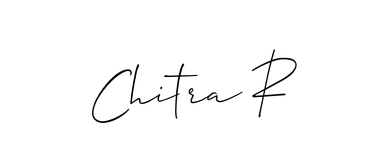 You should practise on your own different ways (Allison_Script) to write your name (Chitra R) in signature. don't let someone else do it for you. Chitra R signature style 2 images and pictures png