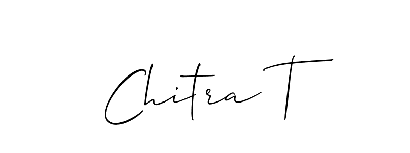 Also You can easily find your signature by using the search form. We will create Chitra T name handwritten signature images for you free of cost using Allison_Script sign style. Chitra T signature style 2 images and pictures png