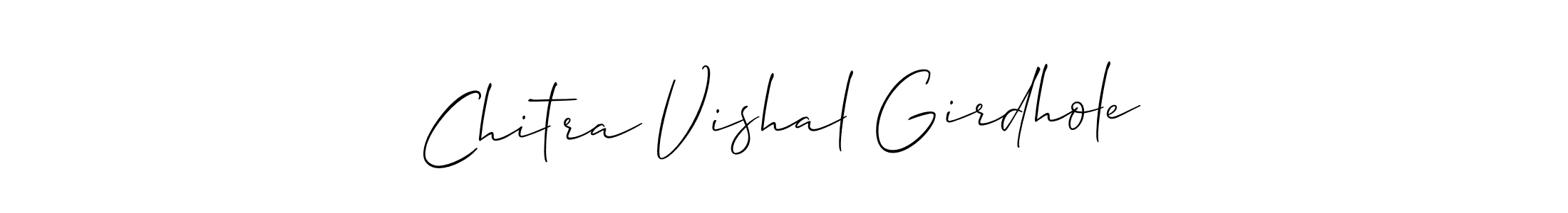 Chitra Vishal Girdhole stylish signature style. Best Handwritten Sign (Allison_Script) for my name. Handwritten Signature Collection Ideas for my name Chitra Vishal Girdhole. Chitra Vishal Girdhole signature style 2 images and pictures png