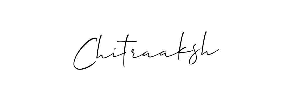 Use a signature maker to create a handwritten signature online. With this signature software, you can design (Allison_Script) your own signature for name Chitraaksh. Chitraaksh signature style 2 images and pictures png