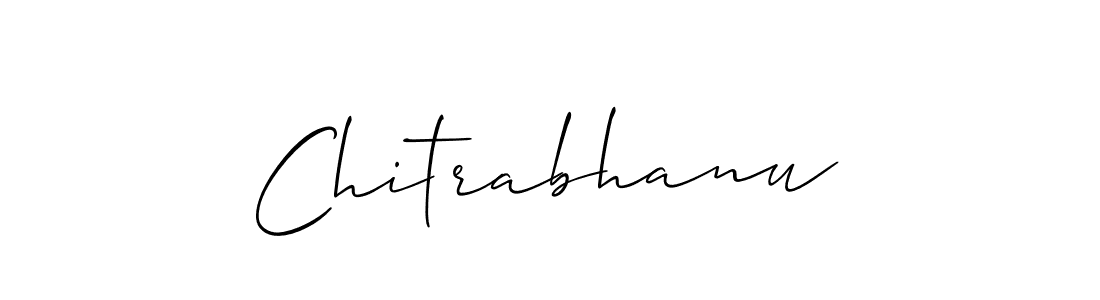 How to make Chitrabhanu name signature. Use Allison_Script style for creating short signs online. This is the latest handwritten sign. Chitrabhanu signature style 2 images and pictures png