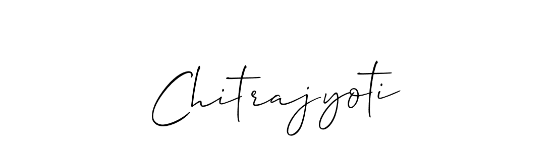 How to make Chitrajyoti name signature. Use Allison_Script style for creating short signs online. This is the latest handwritten sign. Chitrajyoti signature style 2 images and pictures png