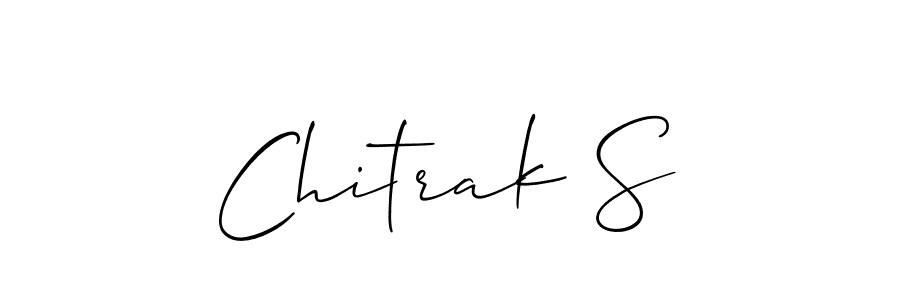 Make a beautiful signature design for name Chitrak S. With this signature (Allison_Script) style, you can create a handwritten signature for free. Chitrak S signature style 2 images and pictures png