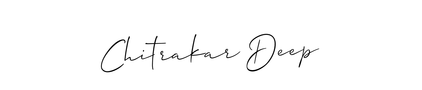 Make a beautiful signature design for name Chitrakar Deep. With this signature (Allison_Script) style, you can create a handwritten signature for free. Chitrakar Deep signature style 2 images and pictures png