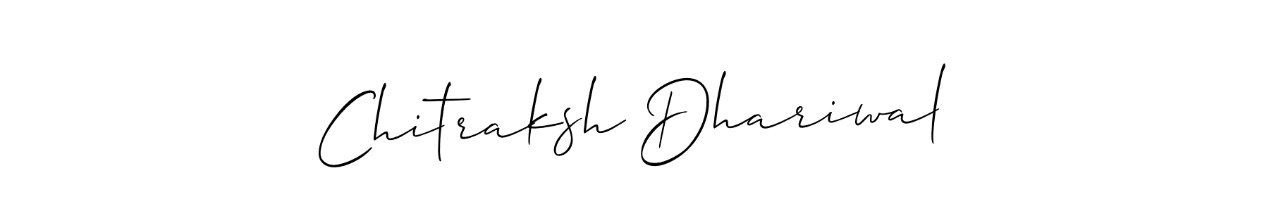 Make a beautiful signature design for name Chitraksh Dhariwal. Use this online signature maker to create a handwritten signature for free. Chitraksh Dhariwal signature style 2 images and pictures png
