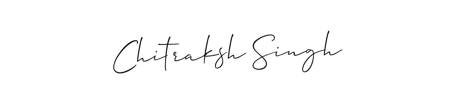 Use a signature maker to create a handwritten signature online. With this signature software, you can design (Allison_Script) your own signature for name Chitraksh Singh. Chitraksh Singh signature style 2 images and pictures png