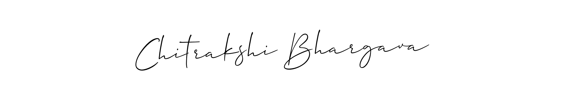 See photos of Chitrakshi Bhargava official signature by Spectra . Check more albums & portfolios. Read reviews & check more about Allison_Script font. Chitrakshi Bhargava signature style 2 images and pictures png