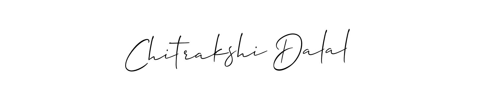 Make a beautiful signature design for name Chitrakshi Dalal. With this signature (Allison_Script) style, you can create a handwritten signature for free. Chitrakshi Dalal signature style 2 images and pictures png