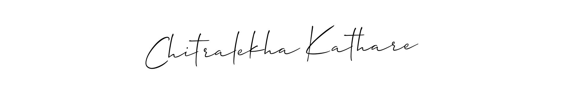 if you are searching for the best signature style for your name Chitralekha Kathare. so please give up your signature search. here we have designed multiple signature styles  using Allison_Script. Chitralekha Kathare signature style 2 images and pictures png