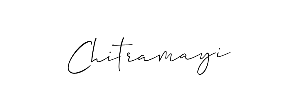 Use a signature maker to create a handwritten signature online. With this signature software, you can design (Allison_Script) your own signature for name Chitramayi. Chitramayi signature style 2 images and pictures png