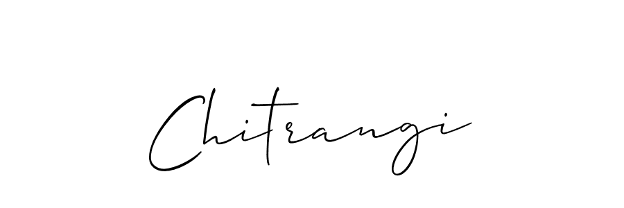 Use a signature maker to create a handwritten signature online. With this signature software, you can design (Allison_Script) your own signature for name Chitrangi. Chitrangi signature style 2 images and pictures png
