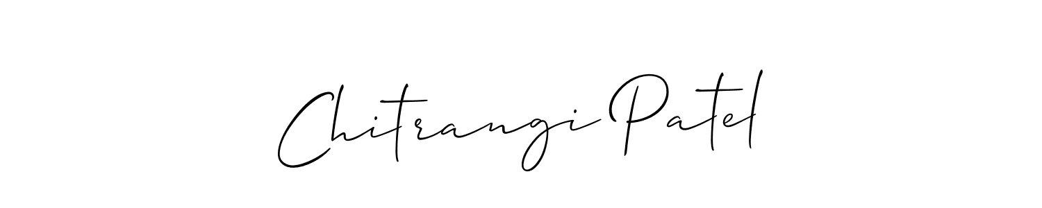 It looks lik you need a new signature style for name Chitrangi Patel. Design unique handwritten (Allison_Script) signature with our free signature maker in just a few clicks. Chitrangi Patel signature style 2 images and pictures png