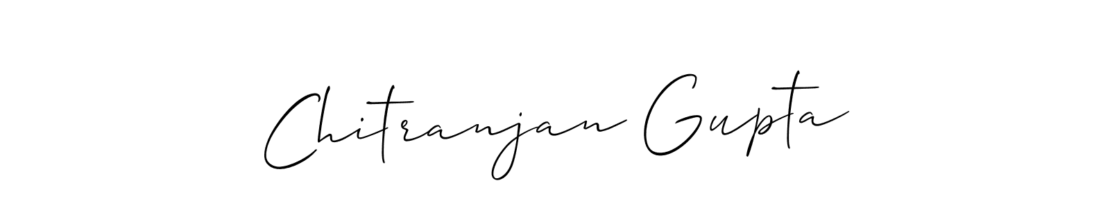 How to make Chitranjan Gupta name signature. Use Allison_Script style for creating short signs online. This is the latest handwritten sign. Chitranjan Gupta signature style 2 images and pictures png