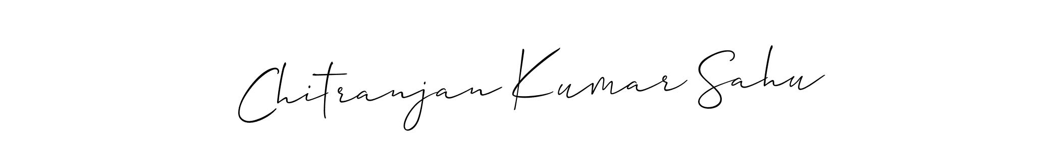 Use a signature maker to create a handwritten signature online. With this signature software, you can design (Allison_Script) your own signature for name Chitranjan Kumar Sahu. Chitranjan Kumar Sahu signature style 2 images and pictures png