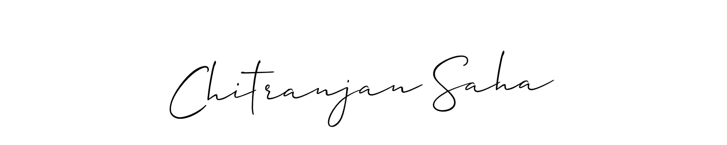 Make a beautiful signature design for name Chitranjan Saha. With this signature (Allison_Script) style, you can create a handwritten signature for free. Chitranjan Saha signature style 2 images and pictures png