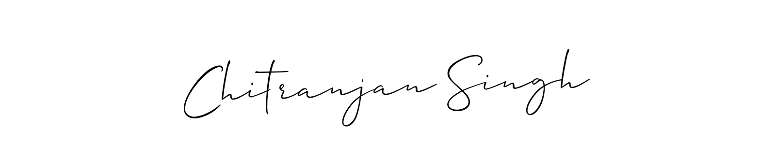 How to make Chitranjan Singh name signature. Use Allison_Script style for creating short signs online. This is the latest handwritten sign. Chitranjan Singh signature style 2 images and pictures png