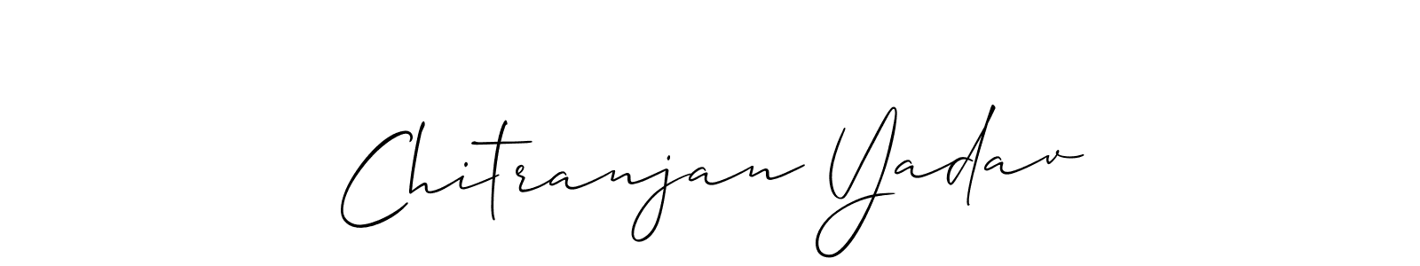 This is the best signature style for the Chitranjan Yadav name. Also you like these signature font (Allison_Script). Mix name signature. Chitranjan Yadav signature style 2 images and pictures png