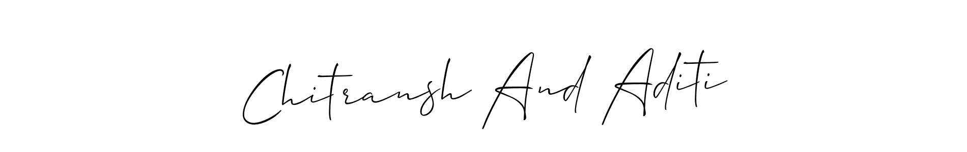 See photos of Chitransh And Aditi official signature by Spectra . Check more albums & portfolios. Read reviews & check more about Allison_Script font. Chitransh And Aditi signature style 2 images and pictures png