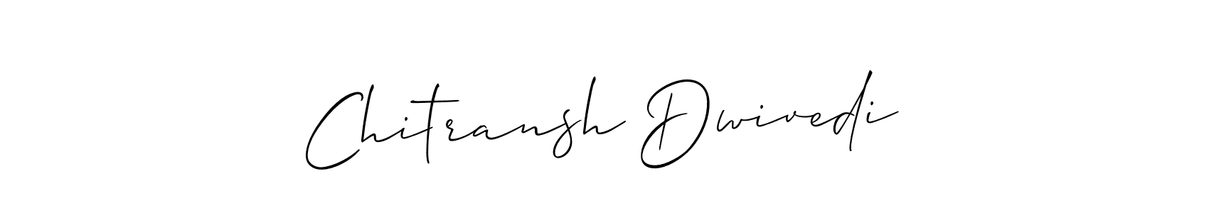 Make a beautiful signature design for name Chitransh Dwivedi. With this signature (Allison_Script) style, you can create a handwritten signature for free. Chitransh Dwivedi signature style 2 images and pictures png