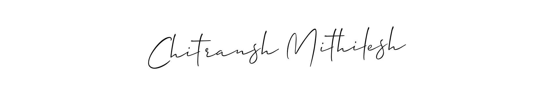 if you are searching for the best signature style for your name Chitransh Mithilesh. so please give up your signature search. here we have designed multiple signature styles  using Allison_Script. Chitransh Mithilesh signature style 2 images and pictures png