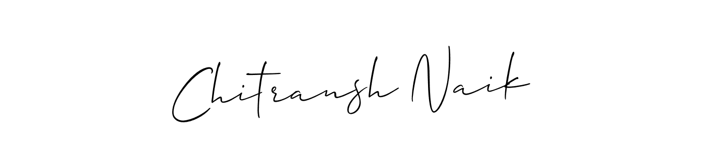 Chitransh Naik stylish signature style. Best Handwritten Sign (Allison_Script) for my name. Handwritten Signature Collection Ideas for my name Chitransh Naik. Chitransh Naik signature style 2 images and pictures png