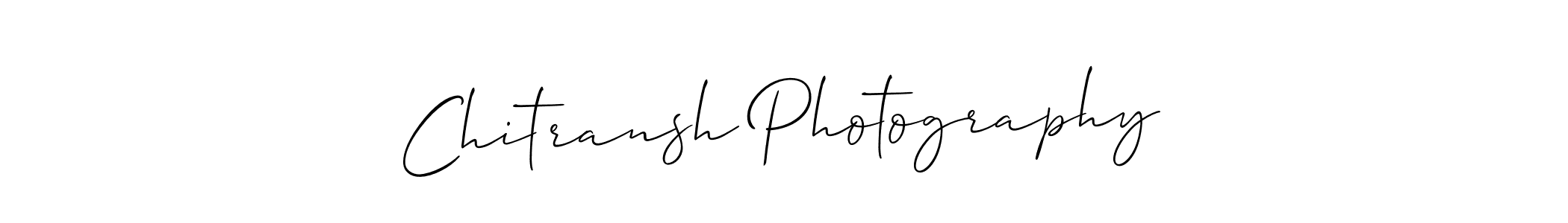 Create a beautiful signature design for name Chitransh Photography. With this signature (Allison_Script) fonts, you can make a handwritten signature for free. Chitransh Photography signature style 2 images and pictures png