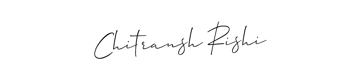 Chitransh Rishi stylish signature style. Best Handwritten Sign (Allison_Script) for my name. Handwritten Signature Collection Ideas for my name Chitransh Rishi. Chitransh Rishi signature style 2 images and pictures png