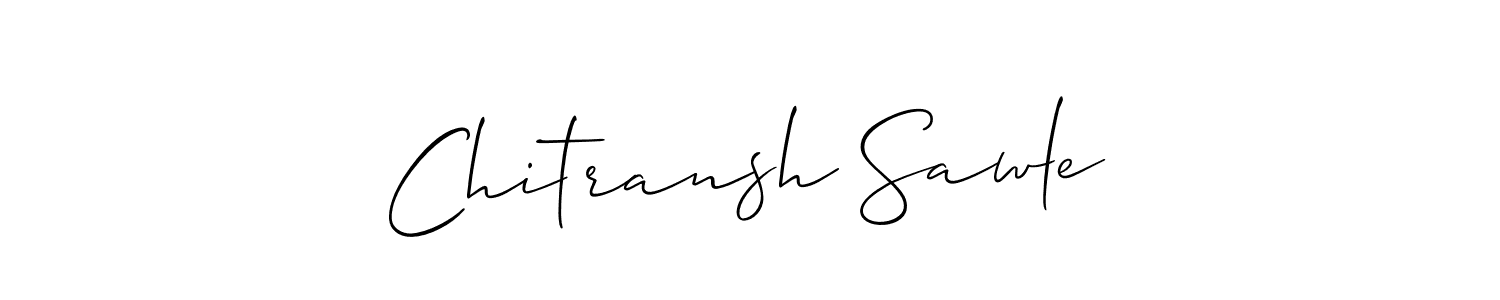 It looks lik you need a new signature style for name Chitransh Sawle. Design unique handwritten (Allison_Script) signature with our free signature maker in just a few clicks. Chitransh Sawle signature style 2 images and pictures png