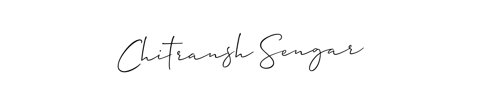 Allison_Script is a professional signature style that is perfect for those who want to add a touch of class to their signature. It is also a great choice for those who want to make their signature more unique. Get Chitransh Sengar name to fancy signature for free. Chitransh Sengar signature style 2 images and pictures png