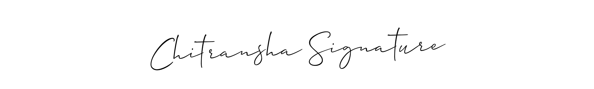 How to make Chitransha Signature name signature. Use Allison_Script style for creating short signs online. This is the latest handwritten sign. Chitransha Signature signature style 2 images and pictures png