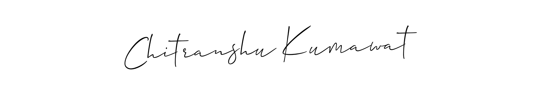 This is the best signature style for the Chitranshu Kumawat name. Also you like these signature font (Allison_Script). Mix name signature. Chitranshu Kumawat signature style 2 images and pictures png
