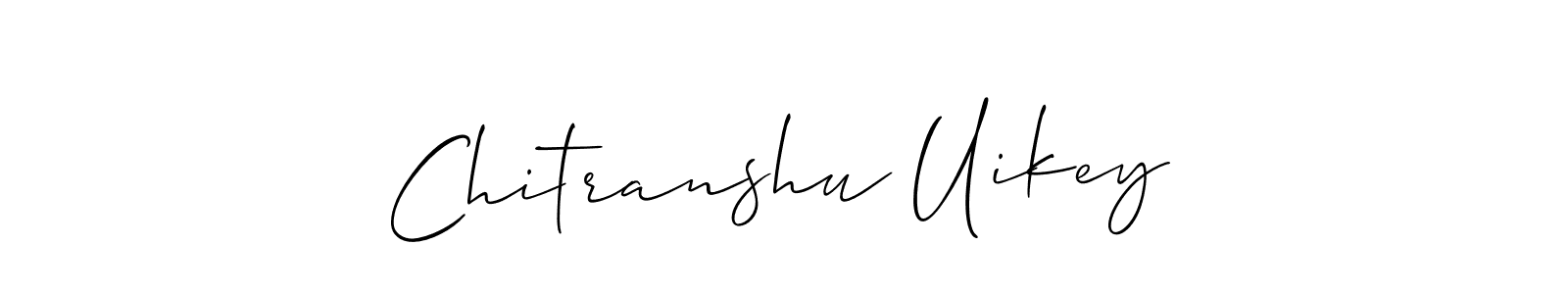 Make a short Chitranshu Uikey signature style. Manage your documents anywhere anytime using Allison_Script. Create and add eSignatures, submit forms, share and send files easily. Chitranshu Uikey signature style 2 images and pictures png