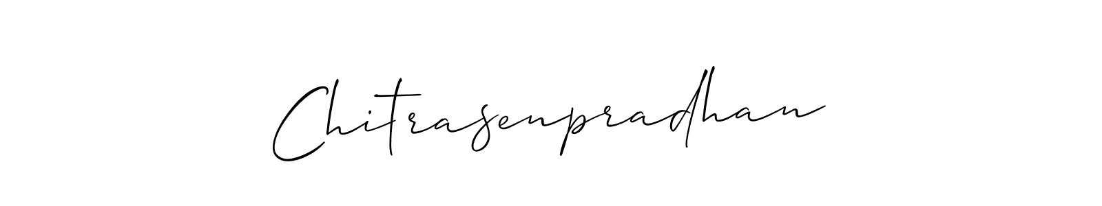 Make a beautiful signature design for name Chitrasenpradhan. With this signature (Allison_Script) style, you can create a handwritten signature for free. Chitrasenpradhan signature style 2 images and pictures png