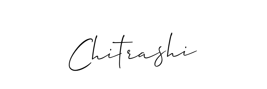 Make a beautiful signature design for name Chitrashi. With this signature (Allison_Script) style, you can create a handwritten signature for free. Chitrashi signature style 2 images and pictures png