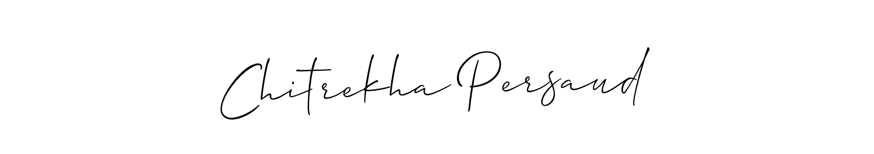 Design your own signature with our free online signature maker. With this signature software, you can create a handwritten (Allison_Script) signature for name Chitrekha Persaud. Chitrekha Persaud signature style 2 images and pictures png
