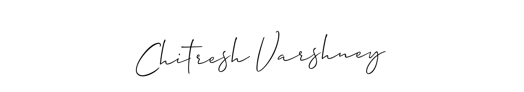 Create a beautiful signature design for name Chitresh Varshney. With this signature (Allison_Script) fonts, you can make a handwritten signature for free. Chitresh Varshney signature style 2 images and pictures png