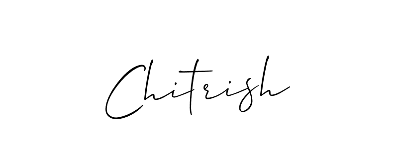 Chitrish stylish signature style. Best Handwritten Sign (Allison_Script) for my name. Handwritten Signature Collection Ideas for my name Chitrish. Chitrish signature style 2 images and pictures png