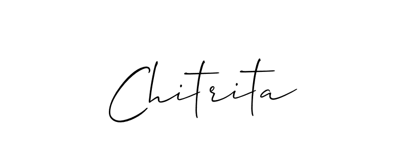 How to make Chitrita signature? Allison_Script is a professional autograph style. Create handwritten signature for Chitrita name. Chitrita signature style 2 images and pictures png