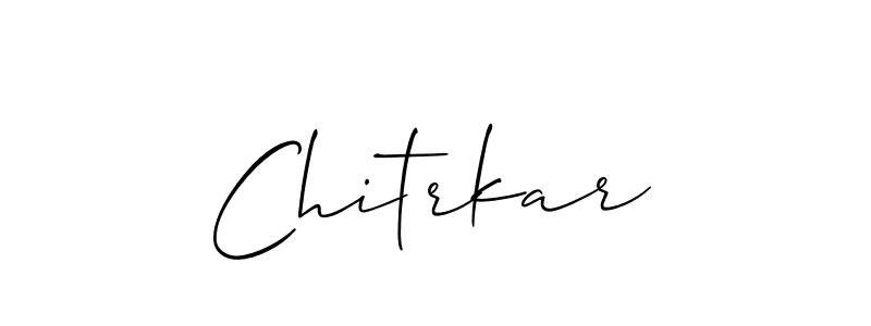 Design your own signature with our free online signature maker. With this signature software, you can create a handwritten (Allison_Script) signature for name Chitrkar. Chitrkar signature style 2 images and pictures png