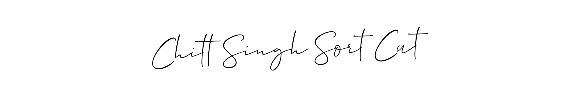 How to make Chitt Singh Sort Cut name signature. Use Allison_Script style for creating short signs online. This is the latest handwritten sign. Chitt Singh Sort Cut signature style 2 images and pictures png