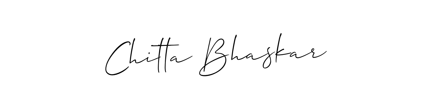 You should practise on your own different ways (Allison_Script) to write your name (Chitta Bhaskar) in signature. don't let someone else do it for you. Chitta Bhaskar signature style 2 images and pictures png